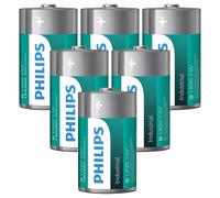 6x Batterie Alcaline Industriali Philips D 1.5V LR20 Mono BULK Pack