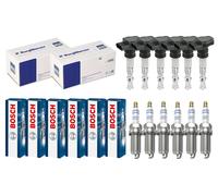 6x Beru Bobina Accensione + 6x Bosch Candela Doppio Platino per BMW 3er Coupé