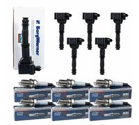 6x Beru Bobina Accensione + Candela per Porsche Boxster 986 2.7 S 3.2 911 996