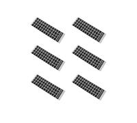 6X Bianco Lettere Francese Azerty Tastiera Sticker Cover Nera per PC Laptop