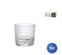 6x Bicchieri America '20 Per Rocks In Vetro Trasparente Cl30