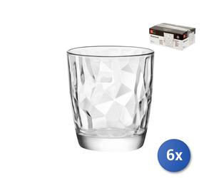 6x Bicchieri In Vetro Diamond Dof Trasparente, 38,5Cl