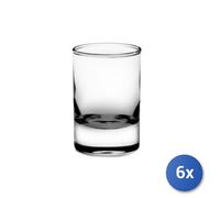 6x Bicchieri In Vetro Modello Centra Liquore, 6Cl, Trasparente
