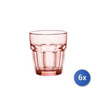 6x Bicchieri In Vetro Rockbar Per Rocks Cl27 Rosa