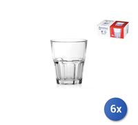 6x Bicchieri In Vetro Temperato Trasparente Granity 20Cl