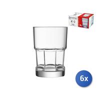 Confezione 6 Bicchieri In Vetro Temperato Eskale 18,6 Cl Trasparente ARC