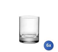 6x Bicchieri In Vetro Trasparente Gina Per Vino Cl24,5