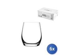 6x Bicchieri In Vetro Trasparente Invino O.F. Cl37