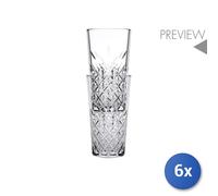 Bicchieri long drink, bicchiere di cristallo 6 set - Timeless stackable, 470 ml