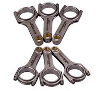 6x Bielle H Beam for BMW 3er E30 325e 5er E28 525e M20B27 Connecting Rods 130mm
