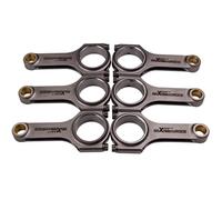 6x Bielle H-beam for BMW E36 S50B32 Turbo Con Rod Rods Conrod ARP bolts 139mm