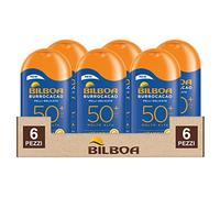 6x Bilboa Latte Solare Burrocacao Protezione Molto Alta SPF 50+ Pelli Delicate - 6 Flaconi da 200ml