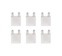 6X Blocco di Raffreddamento Ad Acqua Primario in Lega di Alluminio 40X40mm per Il Sistema di Dissipatore Calore Liquido per Raffreddamento Ad Acqua