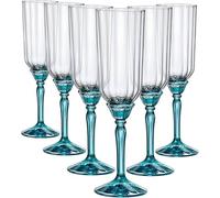 Set 6 Bicchieri Calici in Vetro Florian Prosecco 21 cl Rocco Bormioli