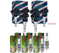6x Bobina Accensione Bosch + Denso Candela per Jeep Grand Cherokee IV Wk WK2 3.6