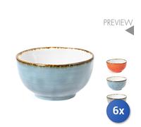 6x Bolo Modello Toscana In Porcellana Ø11,5 Cm, Marca H&H