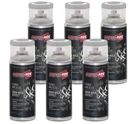 6x Bomboletta Spray Vernice Per Ferro Grigio Chiaro Ringhiere Cancello Garage_