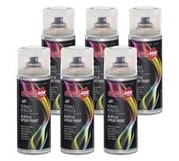 6x Bomboletta Spray Vernice Smalto Acrilico Trasparente Opaco Interni Esterni_