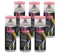 6X BOMBOLETTA VERNICE SPRAY BRILLANTE ROSA CHIARO INTERNI ESTERNI UNIVERSALE