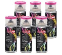 6X BOMBOLETTA VERNICE SPRAY BRILLANTE ROSSO ERICA INTERNI ESTERNI UNIVERSALE