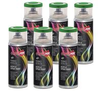 6X BOMBOLETTA VERNICE SPRAY BRILLANTE VERDE SMERALDO INTERNI ESTERNI UNIVERSALE