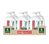 6x Borotalco Sapone Liquido Idratante con Profumo di Borotalco Effetto Pelle Morbida - 6 Flaconi da 250ml ognuno