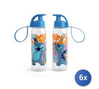 6x Borraccia Stitch Hawaii in policarbonato decorata lt 0,5.