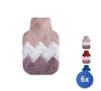 6x Borsa acqua calda Canada con copri borsadecorata lt. 1,8.