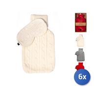 6x Borse Acqua Calda In Gomma E Copri Borse A Maglia Lt2, H&H