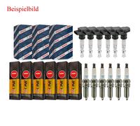 6x Bosch Bobina + 6x NGK Candela V-Line per BMW 5er E34 520i 24V 525i E36