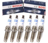 6x Bosch Candele per BMW 3er E90 E93 E92 E91 5er F10 E60 F11 E61 6er E63 E64