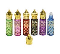 6x bottiglie di olio essenziale bottiglie decorative 8 ml per vacanza in