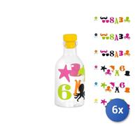 6x Bottiglie In Borosilicato, 400 Ml, Assortita H&H