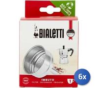6x Bundle Bialetti Imbuto Moka 1 Tazza