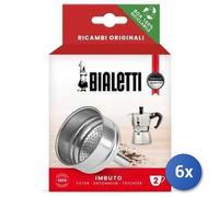 6x Bundle Bialetti Imbuto Moka 2 Tazze