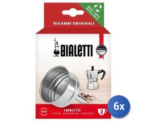 6x Bundle Bialetti Imbuto Moka 2 Tazze