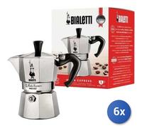 6x Bundle Bialetti Moka Express 1 Tazza