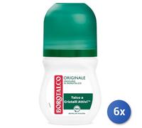6x Bundle Borotalco Deodorante Roll-On 50 Ml. Original Made In Italy