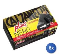 6x Bundle Calzanetto Lucido Spugna Nero Compact