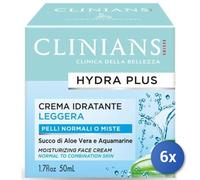 6x Bundle Clinians Cr. Hydra Plus Idratante Pelli Normali Aloe