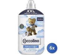 6x Bundle Coccolino Ammorbidente 1750 Ml. Concentrato 76 Misurini Delicato Made