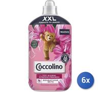6x Bundle Coccolino Ammorbidente 1750 Ml. Concentrato 76 Misurini Seta Made In