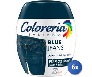 6x Bundle Coloreria Colorante Tessuti Blu Jeans