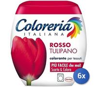 6x Bundle Coloreria Colorante Tessuti Rosso