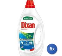 6x Bundle Dixan Lavatrice Liquido 21 Mis Classico Blu Nuovo