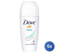 6x Bundle Dove Deodorante Roll-On 50 Fresh New