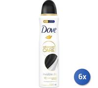 Dove Deodorante Spray Advanced Care Invisible Dry Deodorante Uomo Donna 6 Pezzi