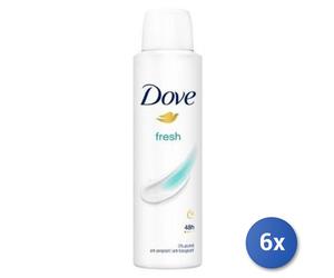 6x Bundle Dove Deodorante Spray 150 Fresh