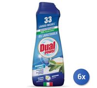 6x Bundle Dual Power Gel Lavastoviglie 660 Ml. Bicarbonato