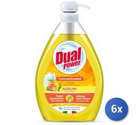 6x Bundle Dual Power Piatti 1000 Ml. Dispenser Concentrato Agrumi